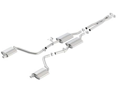 Borla - Borla 15-16 Dodge Charger 3.6L V6 S-Type Cat Back Exhaust (Uses Factory Valence)