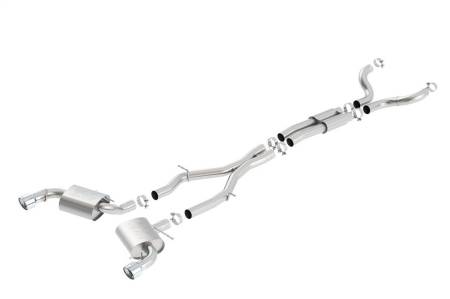 Borla - Borla 16-17 Chevy Camaro SS 6.2L ATAK Catback Single Split Rear Exit Exhaust w/Single Tips