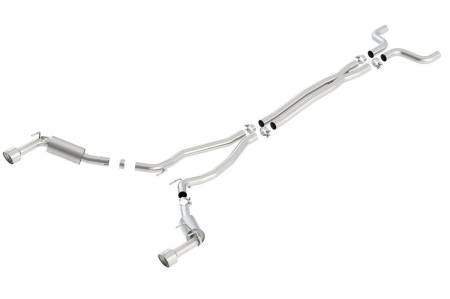 Borla - Borla 14-15 Chevy Camaro SS 6.2L V8 Single Split Rear Exit S-Type Catback Exhaust