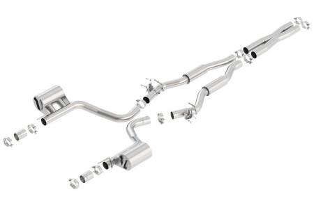 Borla - Borla 2015 Dodge Challenger Hellcat 6.2L V8 S-TYPE Catback Exhaust No Tips Factory Valance