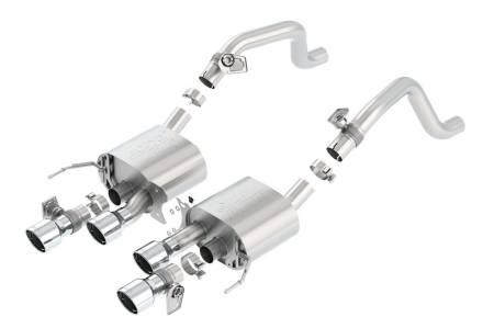 Borla - Borla 14-15 Chevy Corvette C7 6.2L RWD w/AFM &NPP ATAK-Type Dual Rd Rolled Center Rear Exit Exhaust