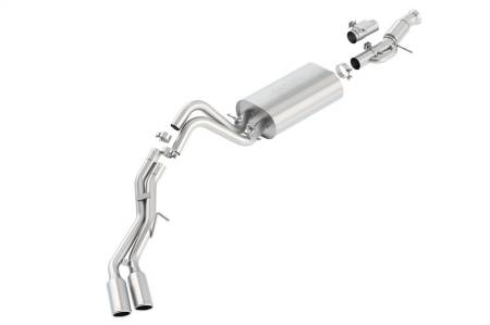 Borla - Borla Touring Cat Back 15-16 GMC Denali 6.2L V8 2.75in, 2.25in Dual Same Side Exit 4in Tips Exhaust