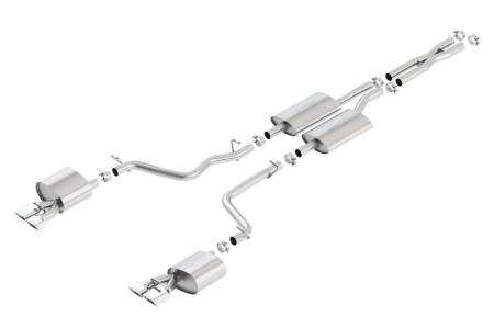 Borla - Borla 11-14 Dodge Challenger 3.6L AT/MT RWD 2Dr Single Split Rear Exit Rectangle Tip Catback Exhaust