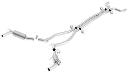 Borla - Borla 2010 Camaro 6.2L V8 S Type Catback Exhaust w/o Tips works w/ factory ground affects package ON