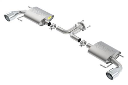 Borla - Borla 14-16 Mazda 3 2.0/2.5L AT/MT FWD S-Type Cat-Back Exhaust Single Split Rear Exit