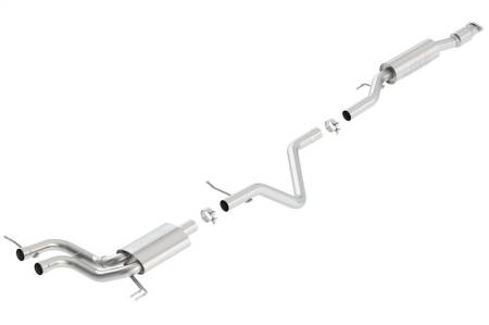 Borla - Borla 13-15 Hyundai Veloster Turbo 1.6L AT/MT FWD 2dr Dual Center Rear Exit Cat-Back Exhaust