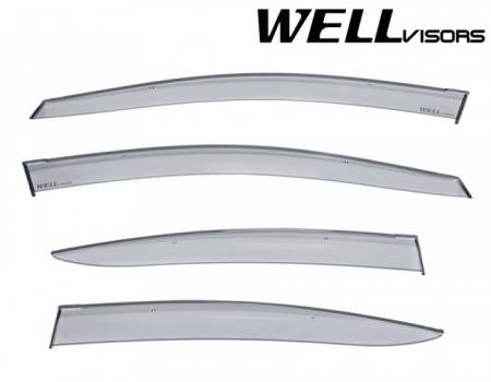 WellVisors - WellVisors Side Window Deflectors Subaru Impreza Sedan 2017+ Premium Series