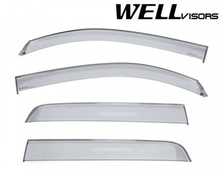 WellVisors - WellVisors Side Window Deflectors Toyota Tacoma 2016+ Double Cab Premium Series