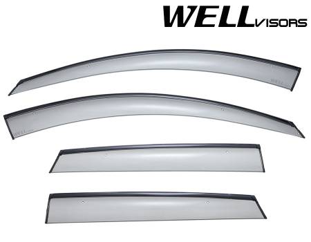 WellVisors - WellVisors Side Window Deflectors Mazda CX-5 13-16 With Black Trim