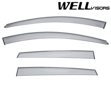 WellVisors - WellVisors Side Window Deflectors Chevrolet Captiva Sport 12-15 Premium Series