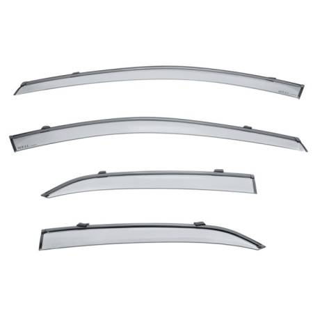 WellVisors - WellVisors Side Window Deflectors Toyota Camry 2018+ with Black Trim