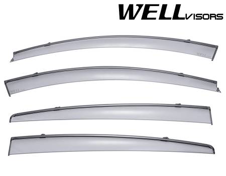 WellVisors - WellVisors Side Window Deflectors HONDA HRV 16-21 With Black Trim