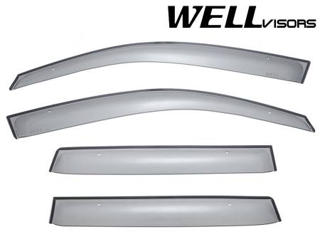 WellVisors - WellVisors Side Window Deflectors Mitsubishi Outlander 03-06 Premium Series