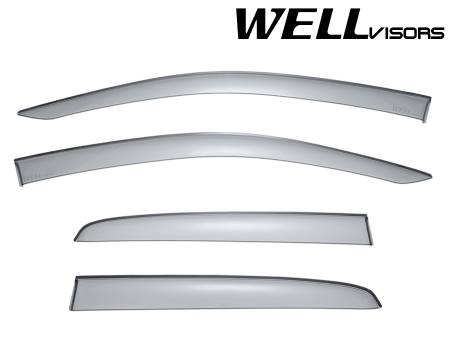 WellVisors - WellVisors Side Window Deflectors Mitsubishi Mirage Hatchback 14-21 Premium Series