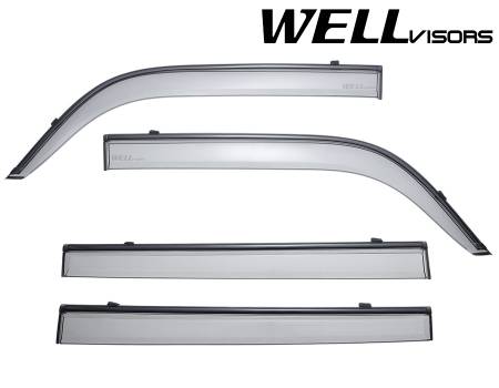 WellVisors - WellVisors Side Window Deflectors Scion xB 04-07 With Black Trim