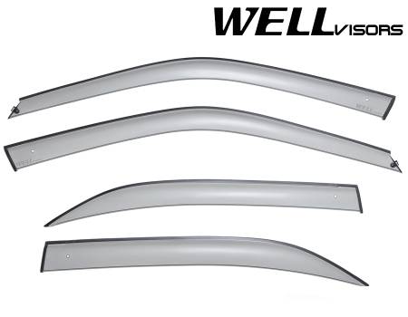 WellVisors - WellVisors Side Window Deflectors Honda Civic Sedan 96-00 Premium Series