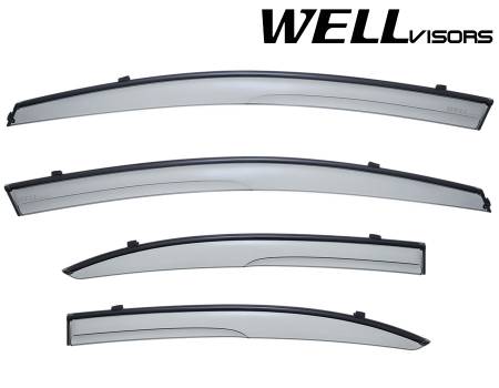 WellVisors - WellVisors Side Window Deflectors Honda Civic Sedan 06-11 Aerodyn Series