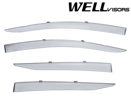 WellVisors - WellVisors Side Window Deflectors Toyota Prius 16+ Premium Series