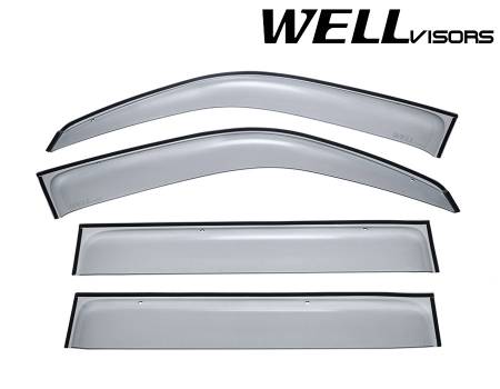 WellVisors - WellVisors Side Window Deflectors Toyota Landcruiser 98-07 Premium Series