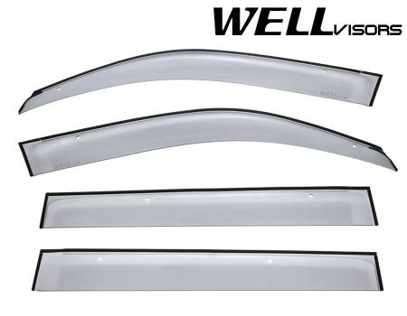 WellVisors - WellVisors Side Window Deflectors Toyota Landcruiser 08-20 Premium Series