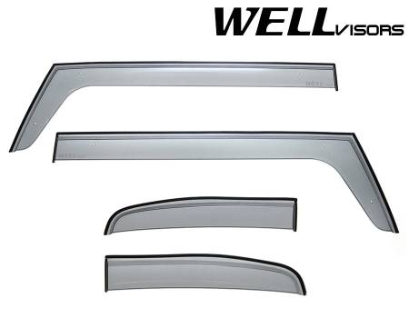 WellVisors - WellVisors Side Window Deflectors Toyota FJ Cruiser 07-14 Premium Series