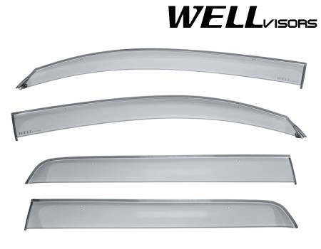 WellVisors - WellVisors Side Window Deflectors Toyota Tundra 07-21 Crew Max Premium Series