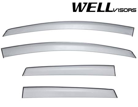 WellVisors - WellVisors Side Window Deflectors Nissan Versa Note Hatchback 14-19 Premium Series