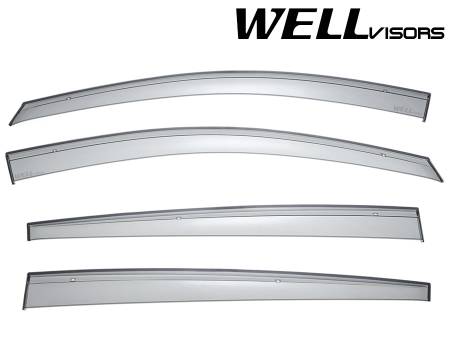 WellVisors - WellVisors Side Window Deflectors Nissan Versa Hatchback 07-12 Premium Series