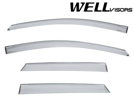 WellVisors - WellVisors Side Window Deflectors Scion iM Toyota Corolla iM 16-18 Premium Series