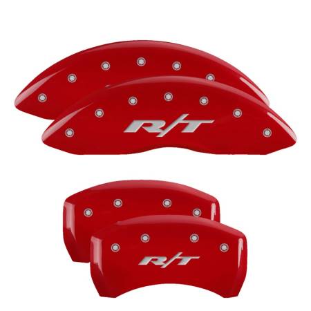 MGP Caliper Covers - MGP Caliper Covers Red finish, Silver RT1 (Truck) for 2011-2019 Dodge Challenger / 2011-2019 Dodge Charger