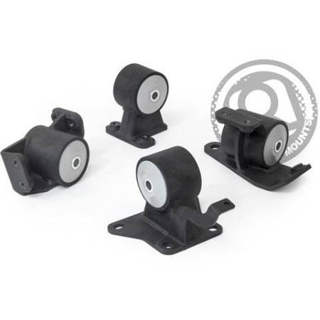 Innovative Mounts - Innovative 90-99 Toyota MR2 5S/3S Black Steel Mounts 85A Bushings