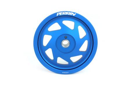 PERRIN Performance - Perrin 19-21 Subaru WRX / 16-18 Forester Lightweight Crank Pulley (FA/FB Engines w/Large Hub) - Blue