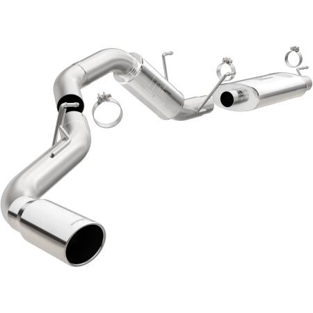 MagnaFlow Exhaust Products - MagnaFlow Cat-Back, SS, 4in, Single Pass Side Rear Exit 5in Tip 14-15 Ram 2500 6.4L V8 CC LB/MC SB