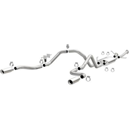 MagnaFlow Exhaust Products - MagnaFlow 14 Toyota Tundra V8 4.6L/5.7L Stainless Cat Back Exhaust Dual Split Rear Exit