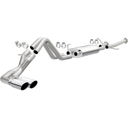 MagnaFlow Exhaust Products - MagnaFlow 14 Toyota Tundra V8 4.6L/5.7L Stainless Cat-Back Exhaust Dual same side pass. rear tire