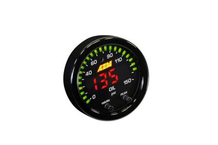 AEM Electronics - AEM X-Series 0-150 Oil Pressure Gauge Kit