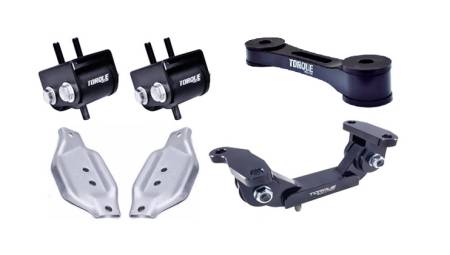 Torque Solution - Torque Solution Engine / Trans / Pitch Mount Kit w/ Mount Plates: Subaru WRX 02-14 / STI 04+