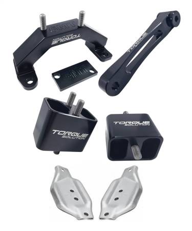 Torque Solution - Torque Solution Engine & Transmission Mount Kit w/ Mount Plates 02-14 Subaru WRX / 04+ Subaru STI