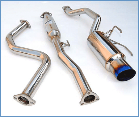 Invidia - Invidia 92-99 Honda Civic EX/SI Models Only Coupe 60mm (101mm tip) Titanium Tip Cat-Back Exhaust