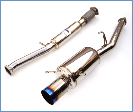 Invidia - Invidia 02+ WRX/STi 76mm G200 Titanium Tip Cat-back Exhaust