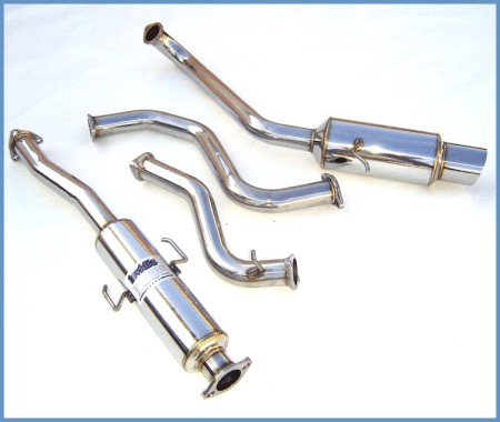 Invidia - Invidia 88-91 CRX EF8 60mm (101mm tip) N1 Cat-back Exhaust