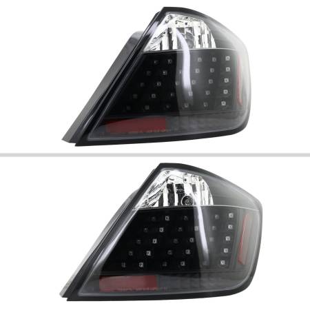 Spec'D Tuning Products - Spec-D 2004-2010 Scion tC V2 LED Tail Lights (Matte Black Housing/Clear Lens)