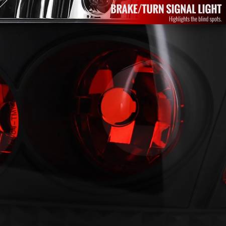 Spec'D Tuning Products - Spec-D 2004-2010 Scion tC Tail Lights (Matte Black Housing/Clear Lens)