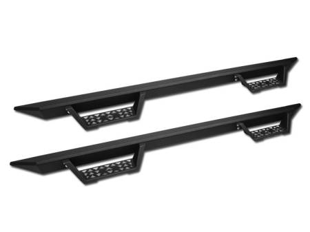 I3 Enterprise - I3 2007-2018 Chevy Silverado/2007-2018 Gmc Sierra (Excl. 2011-Up Diesel Model) Crew Cab Modular Step Side Step Bars (Matte Black)