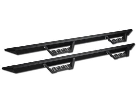 I3 Enterprise - I3 2007-2018 Toyota Tundra Crew Max Cab Modular Step Side Step Bars (Matte Black)