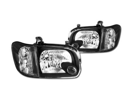 I3 Enterprise - I3 2005-2006 Toyota Tundra - Crystal Headlight - W/O Bulb W/O Amber - Black