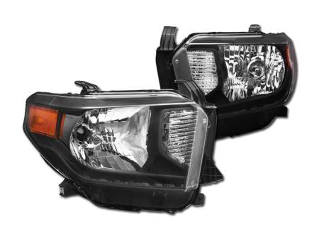 I3 Enterprise - I3 2014-2017 Toyota Tundra - Limited,Sr Model,Sr5 Model - Crystal Headlight - W/Amber - Black