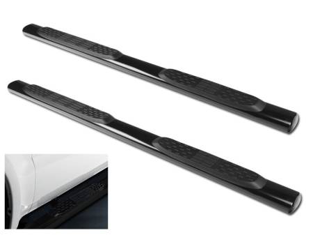 I3 Enterprise - I3 2009-2014 Dodge Ram 1500 - 5" Stainless Steel 201 Side Step Bar - Quad Cab - Body Mount - Black