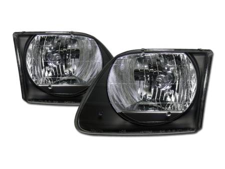 I3 Enterprise - I3 97-03 Ford F150 / 97-02 Expedition Crystal Headlights Version 2 (Jdm Black)