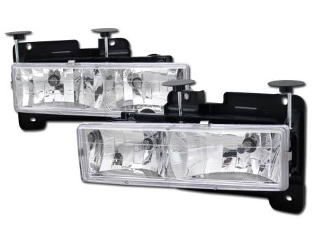 I3 Enterprise - I3 88-98 Chevy/Gmc C10 Fullsize/Pickup/Suv Crystal Headlights (Chrome)